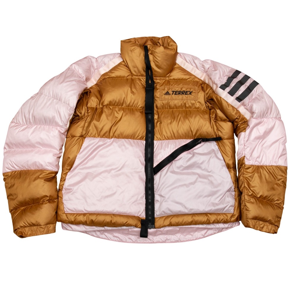 Adidas SAMPLE! Terrex Puffer Jacket Colorblock Insulated Down Coat GropCore RARE